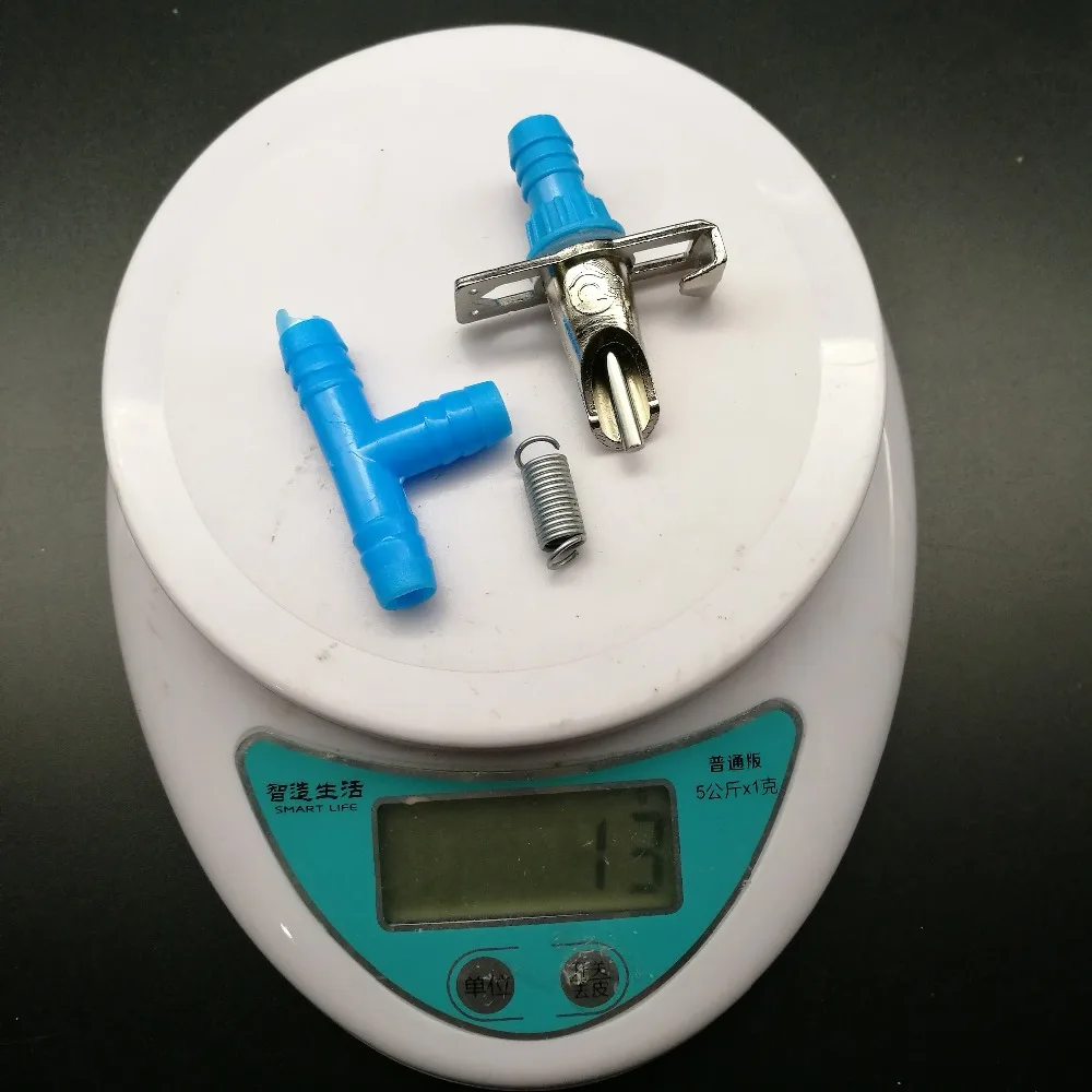 100 комплектов капельная поилка Ранняя из нержавеющей стали светильник голубая