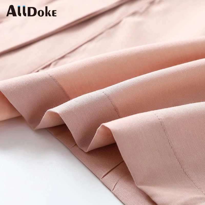 

ALLDOKE double pockets women blouse summer o neck sleeveless belt tops shirt femme casual ol ladies blouses blusas mujer