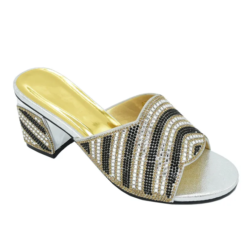 Итальянские туфли новейшего дизайна босоножки в нигерийском стиле с острым