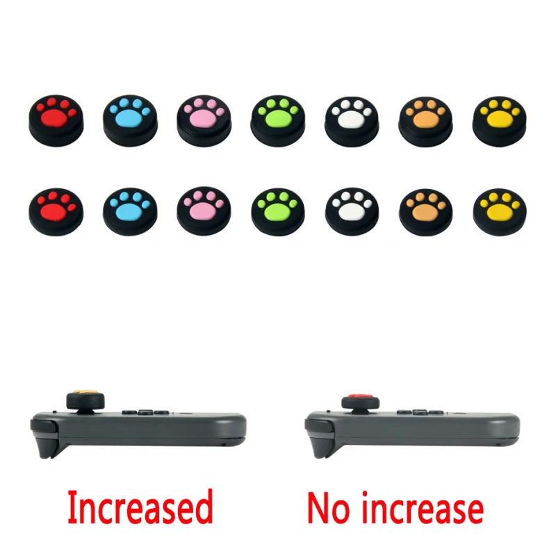

1 Pieces Handle Cat Claw Rocker Cap Lite Button Cap Silicone Case Joycon Button For NS-switch Cat Claw Cap Games Accessories