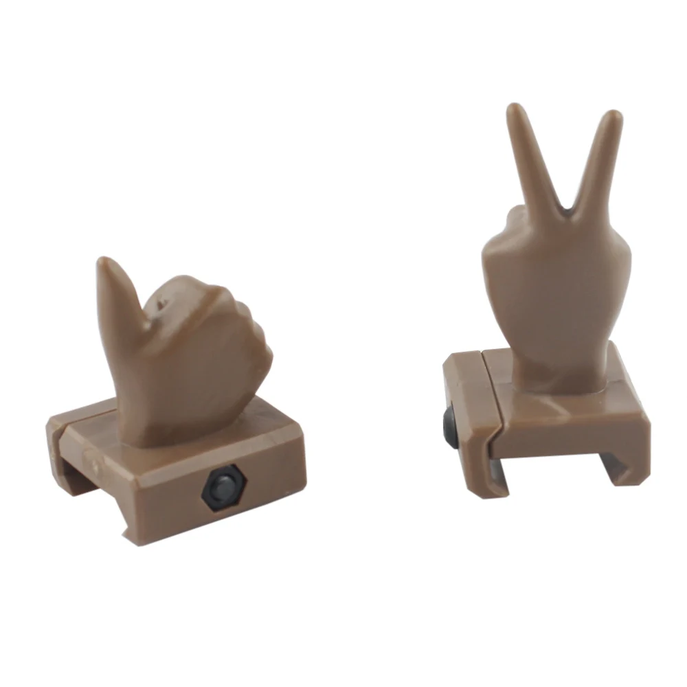VULPO New Style 4Pcs/Set Finger Thumb Sight Airsoft Plastic For 20mm Rail Hunting Scope |