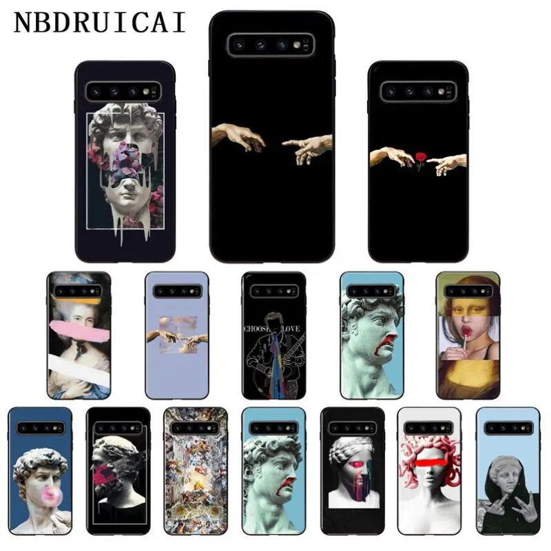 Мягкий силиконовый чехол для телефона NBDRUICAI sculpture Mona Lisa из ТПУ samsung S9 plus S5 S6 edge S7 S8 S10