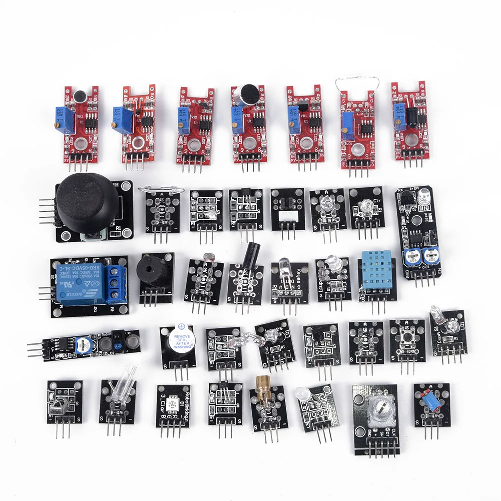 Стартовый комплект сенсорного модуля 45 в 1/37 1 для Arduino Raspberry Pi Образовательное