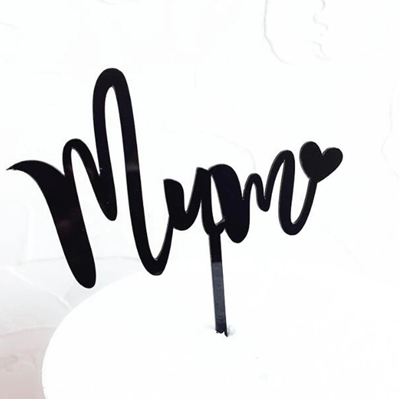 Акриловый Топпер для торта 5 стилей украшение на день матери с надписью мама