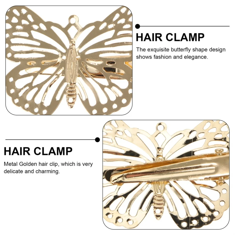 

24pcs Hair Clips Delicate Hair Barrettes Hairpins Butterflies Side Hair Clamps