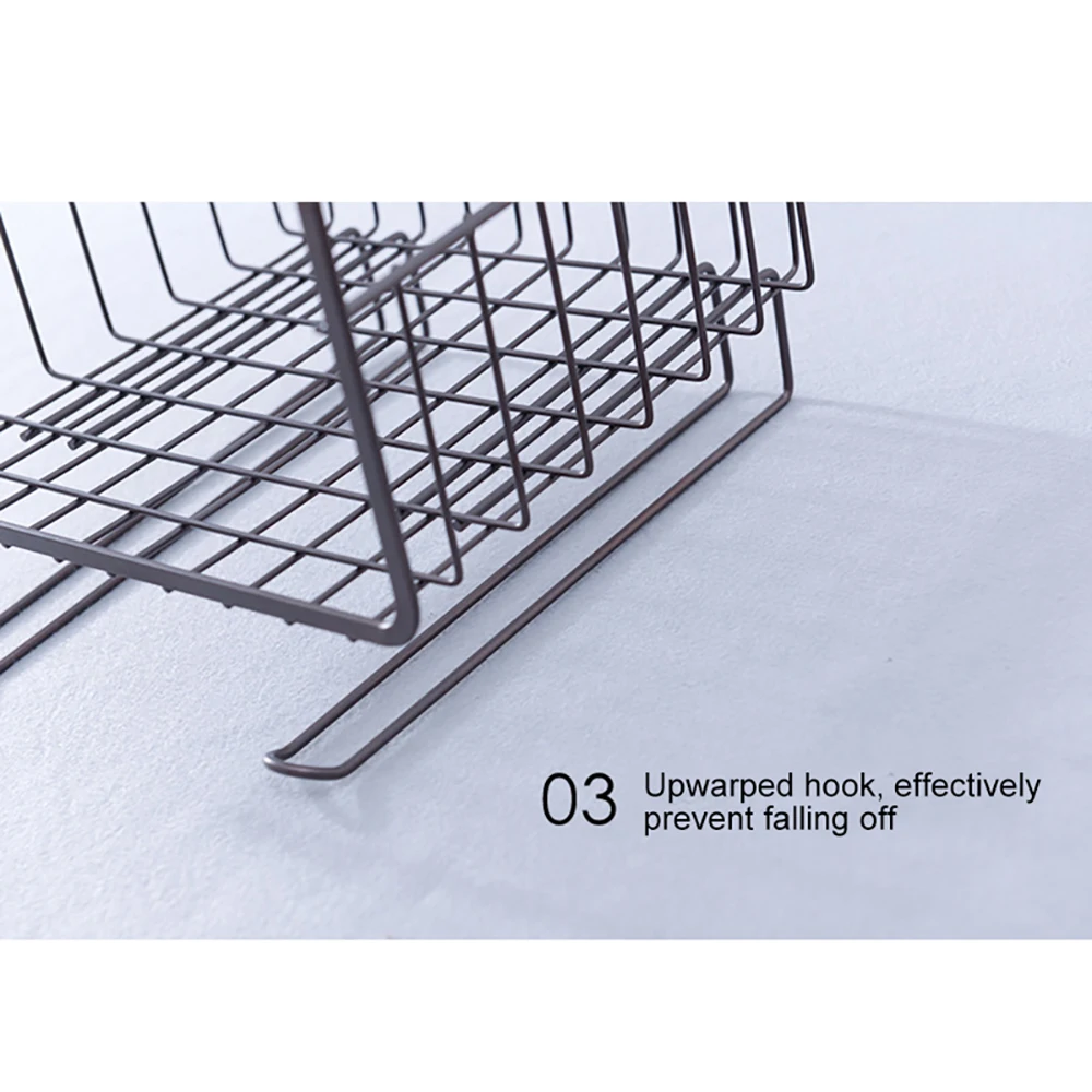 Железная решетчатая Полка Корзина шкаф двери Организатор гардероб держатели