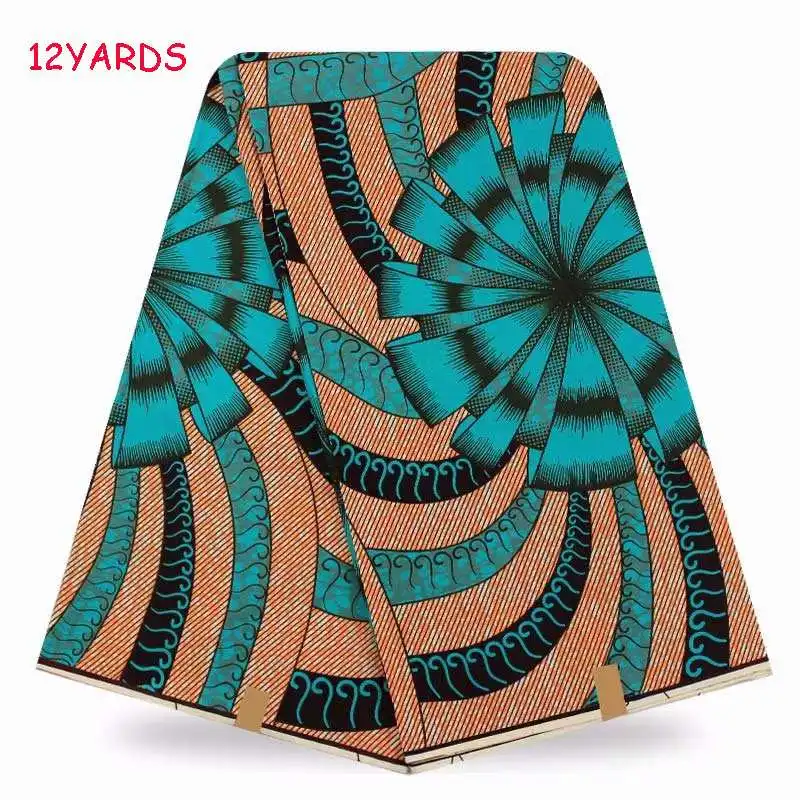 Горячая распродажа! Kente восковая ткань настоящий мягкий воск хлопок африканская восковая печать ткани 12 ярдов голландский воск стиль для шитья
