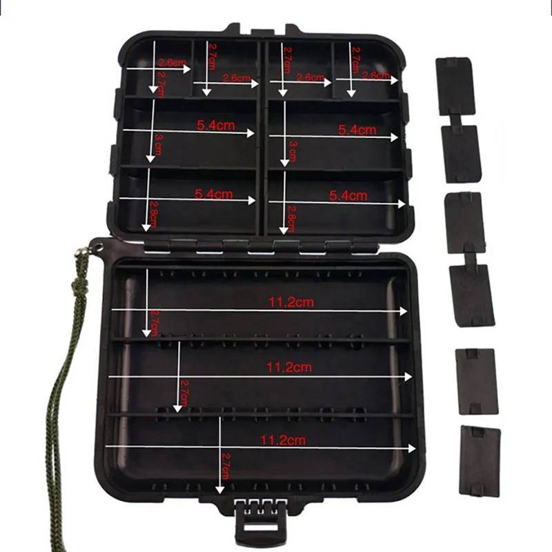 Многосекционный ящик для рыболовной снасти прямоугольный рыболовный чемодан