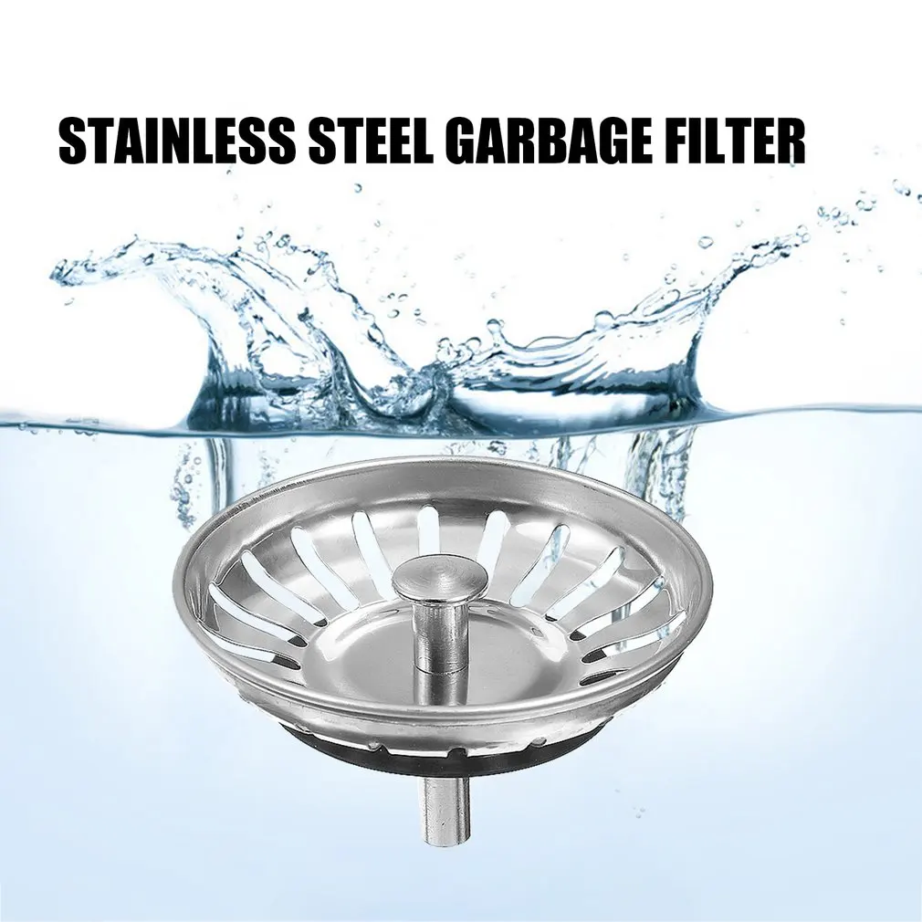 

New 2021 Bathroom Deodorization Basin Type Sink Drain 304 Stainless Steel Kitchen Strainer Stopper Waste Sink Plug Filter