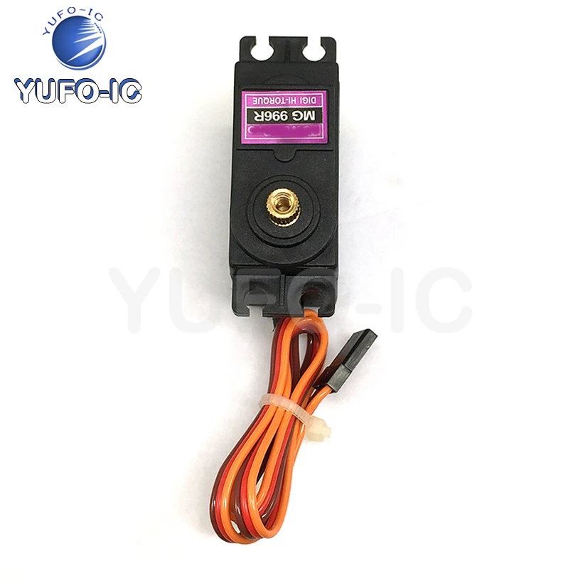 Рулевой механизм Mg996r, металлический зубчатый, Стандартный, 360 градусов, 1 шт.