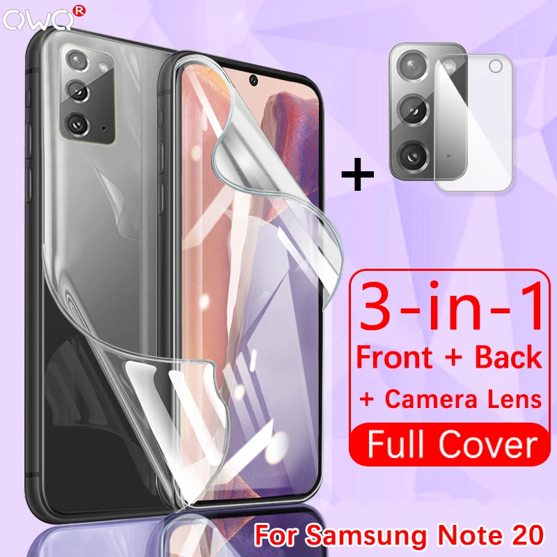 Полное покрытие для Samsung Galaxy S20 fe S21 Примечание 10 20 Plus Ultra Screen Protector гидрогель пленка