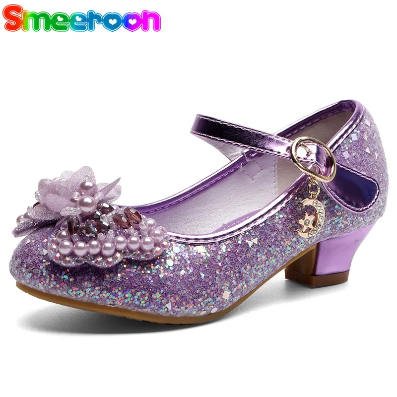 Smeeroon туфли принцессы с петельками Туфли на высоком каблуке для повседневной