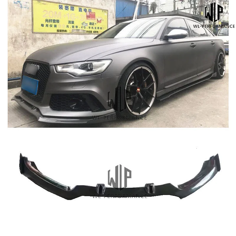 

A6 Rs6 высококачественный сплиттер переднего бампера из углеродного волокна, передняя губа, комплекты кузова автомобиля для Audi A6 Rs6, автомобил...
