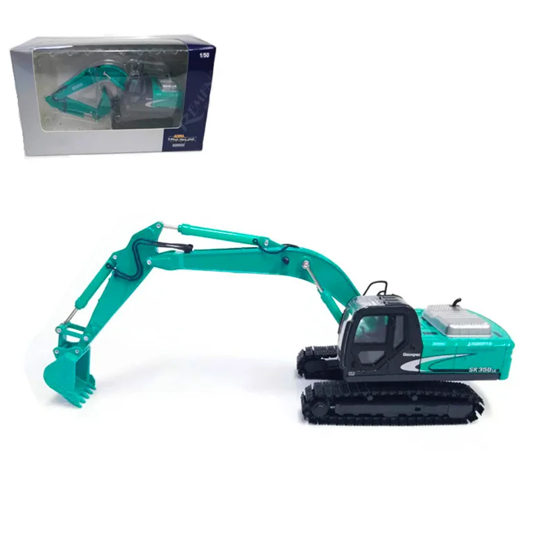 1/50 масштаб Литой Сплав светильник синий цвет SK 350 длинная рука экскаватор модель