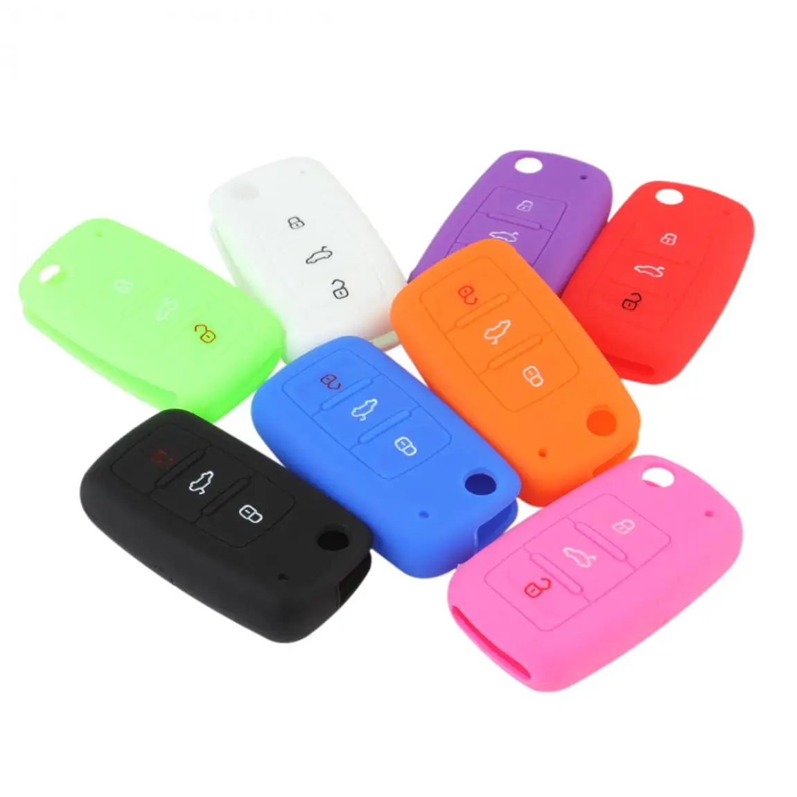 Универсальный силиконовый чехол для автомобильного ключа автомобиля Bora Jetta POLO GOLF