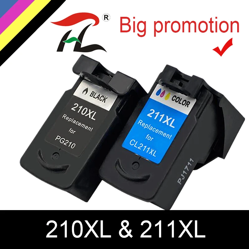Чернильные картриджи HTL PG210 CL211 PG 210 XL CL 211 для принтеров Canon PG210XL CL211XL Pixma IP2700 IP2702 MP240
