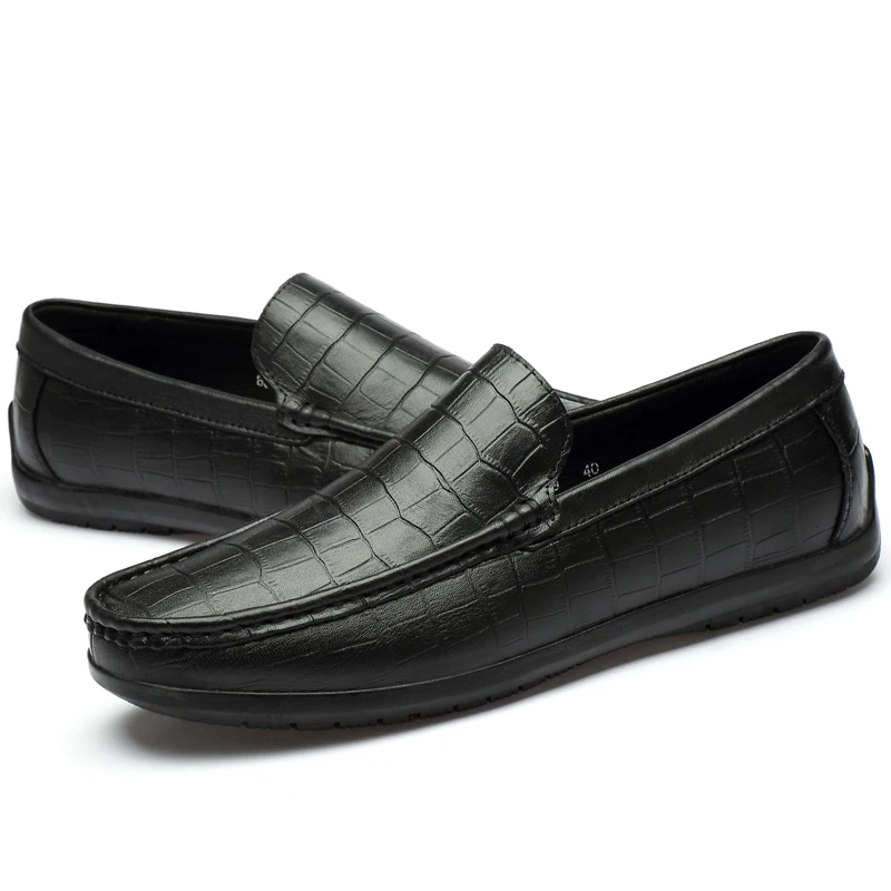  Обувь в деловом стиле Мужские туфли из натуральной кожи мокасины светильник