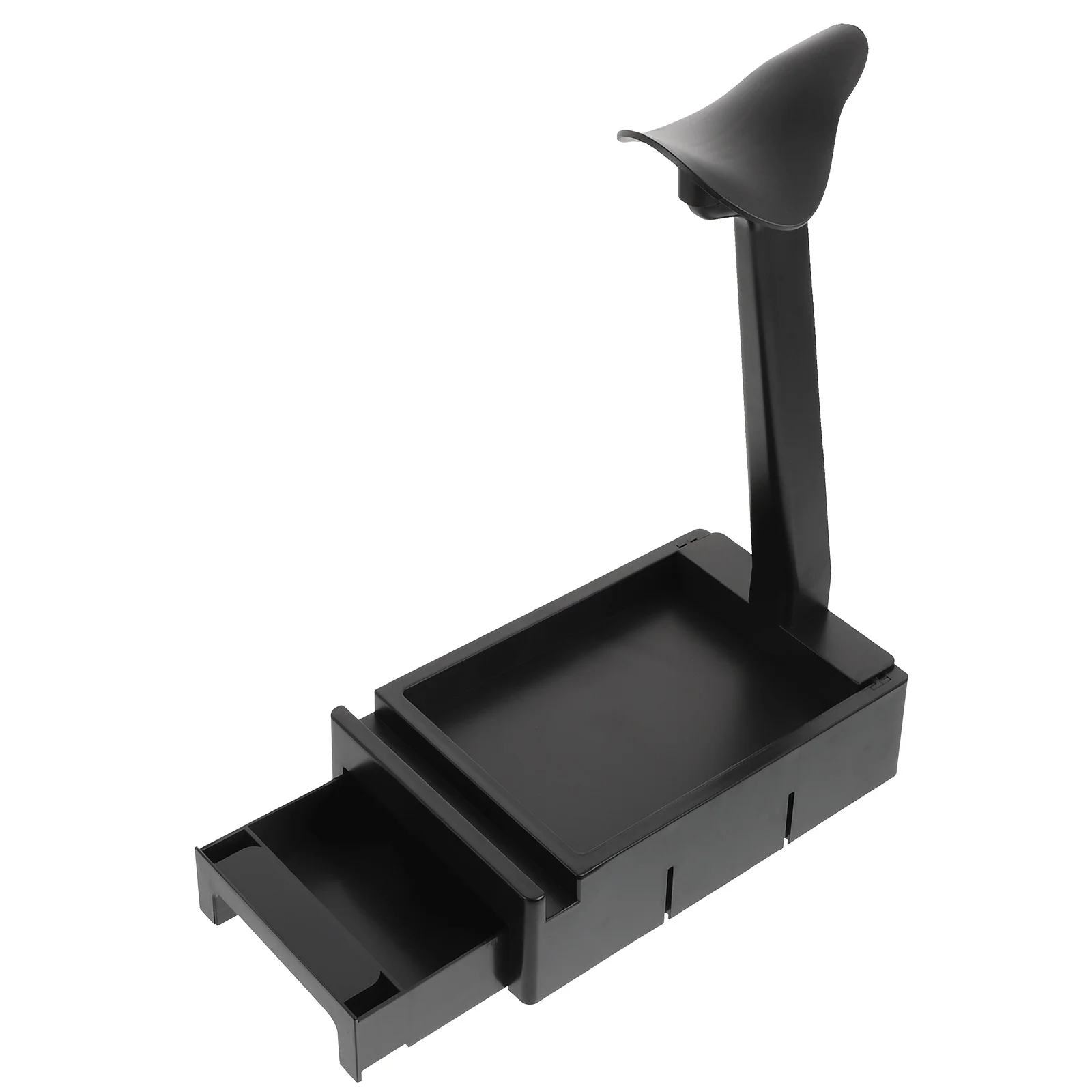 

Headphone Display Rack with Box Headphone Storage Holder Tabletop Display Stand