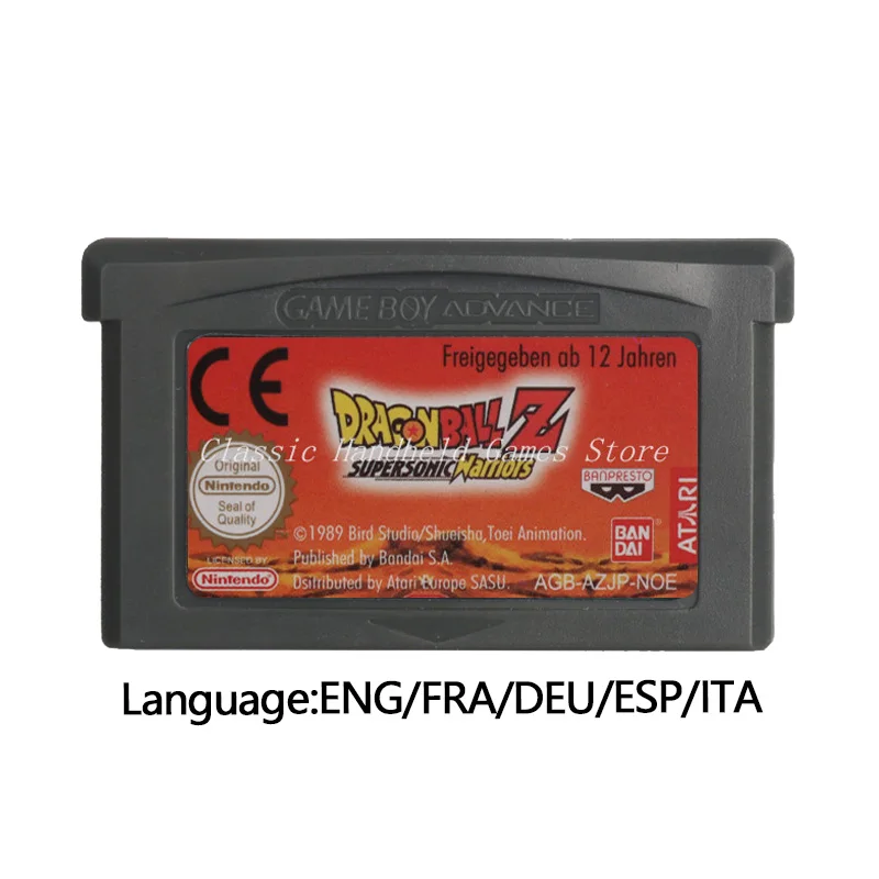 Картридж для видеоигр Drago Ball Z Supersonic Warrior картридж европейская версия Nintendo GBA |