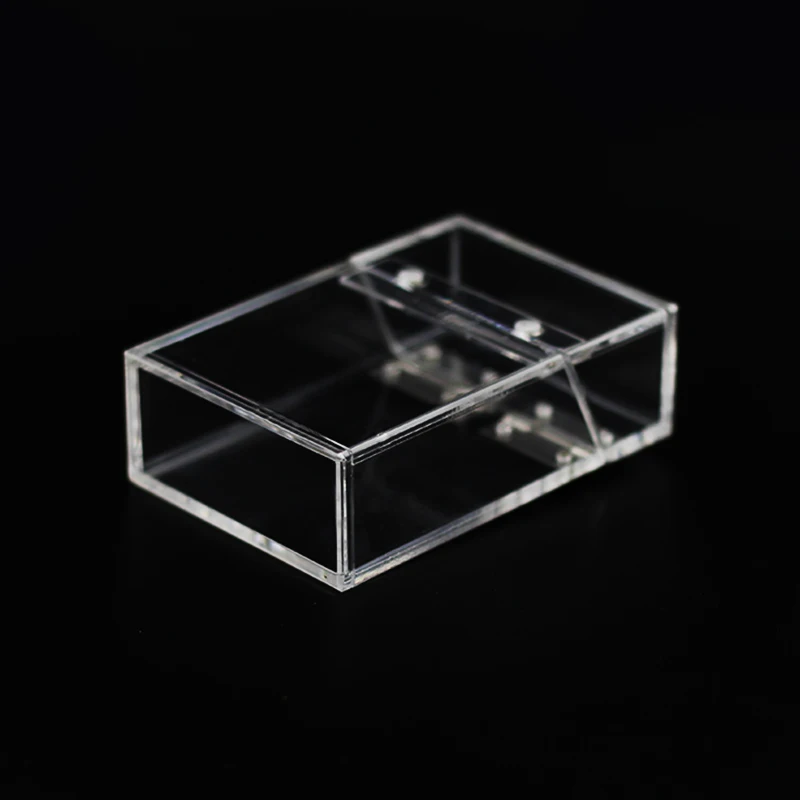 Новинка 1 шт. прозрачный акриловый чехол для сигарет портативный портсигар с