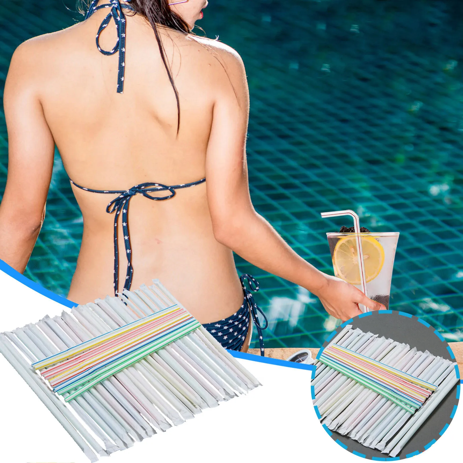 

600pcs Straw Rietjes Disposable Plastic Straws Plastic Rietjes Bent Diy Straws Creative Milk Tea Drink Straws Individual Package