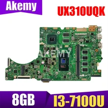 UX310UQK motherboard i3-7100CPU 8GB RAM Mainboard REV2.0 For ASUS UX310U UX310UV UX310UQ UX310UN Laptop motherboard 100% Tested