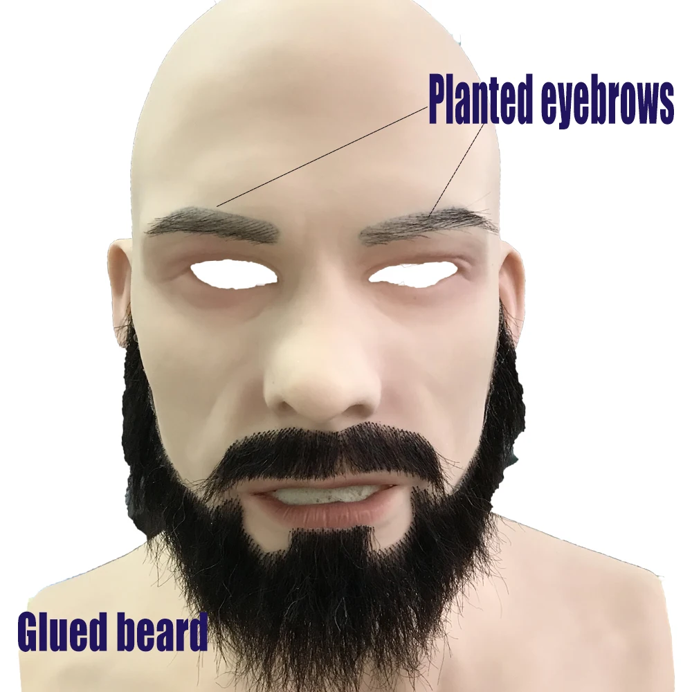 Реалистичная силиконовая маска KnowU для мужчин среднего возраста с грудью