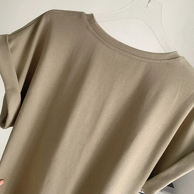 

New Summer Women Short Sleeve Letter Print T-Shirt Long Skirts Two Piece Set Wear Sexy Split Skirts Sets Casual Clothing 2021