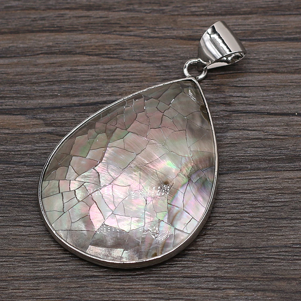 

Light Luxury Fashion Elegant Natural Black Shell Heart-shaped Edging Pendant for Make DIY Necklace Pendants for Lovers Gifts