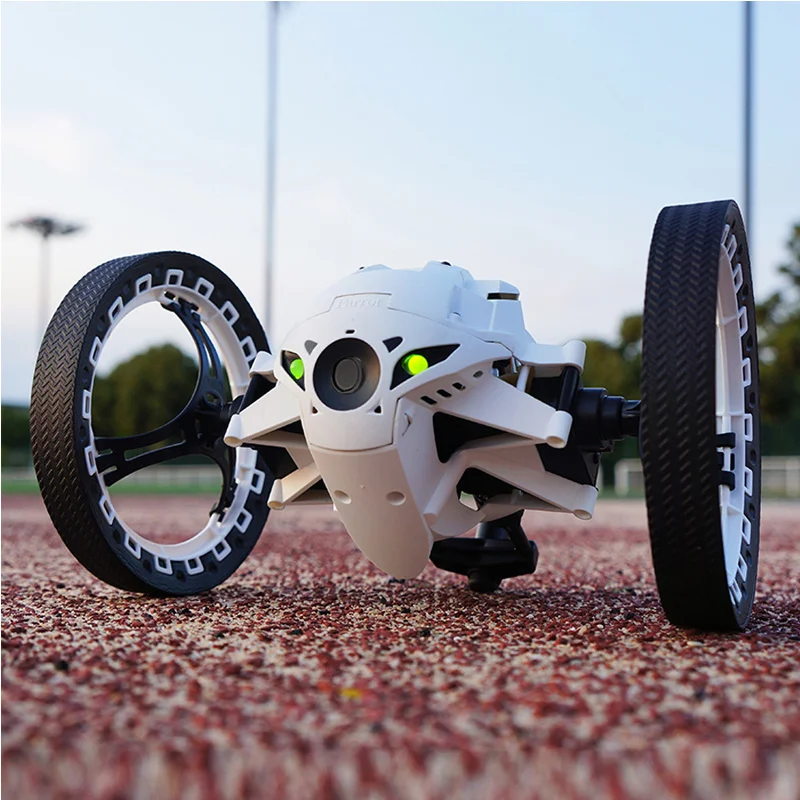 

New RC Car Bounce Car Robot Bounce With Flexible Wheels 2.4G Remote Control Jumping Car With LED Light RC Robot Car Toys