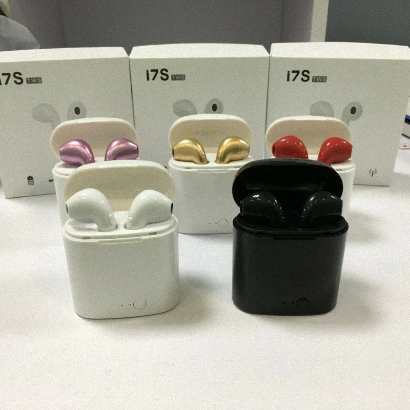 Пять красочных i7S TWS Ture беспроводные bluetooth наушники стерео вкладыши с магнитным