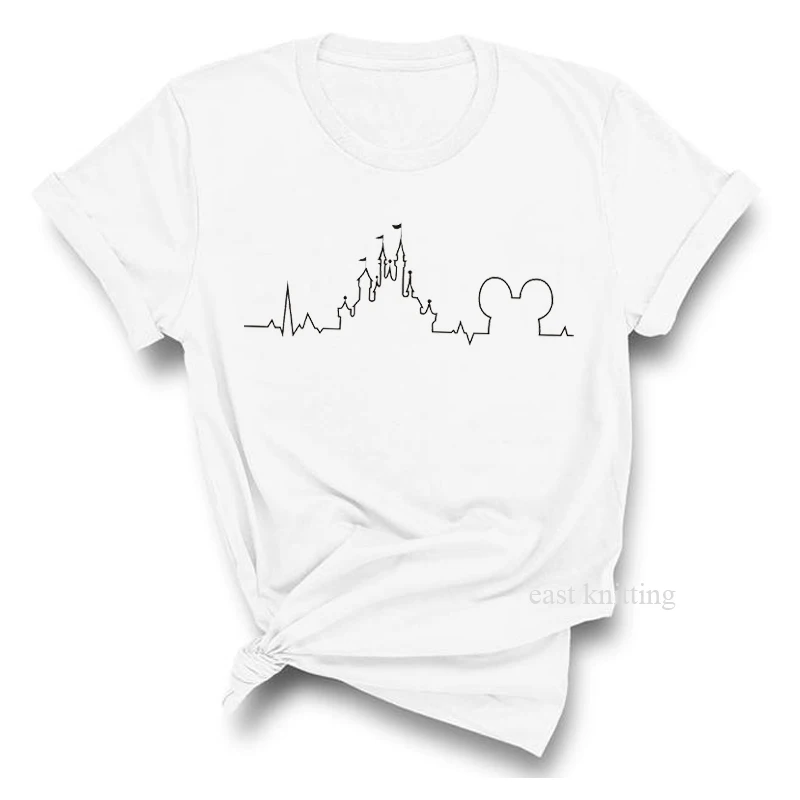 0966-white Heartbeat Lifeline, собачья Лапка, кошачья лапка, женская футболка, Halajuku, повседневная забавная футболка, унисекс, для девушек, топ, футболки, хипстер, Прямая поставка - Цвет: 0966-white