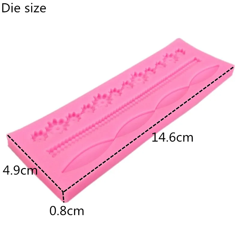 Силиконовая форма для украшения торта с кружевным рисунком/рамкой инструмент