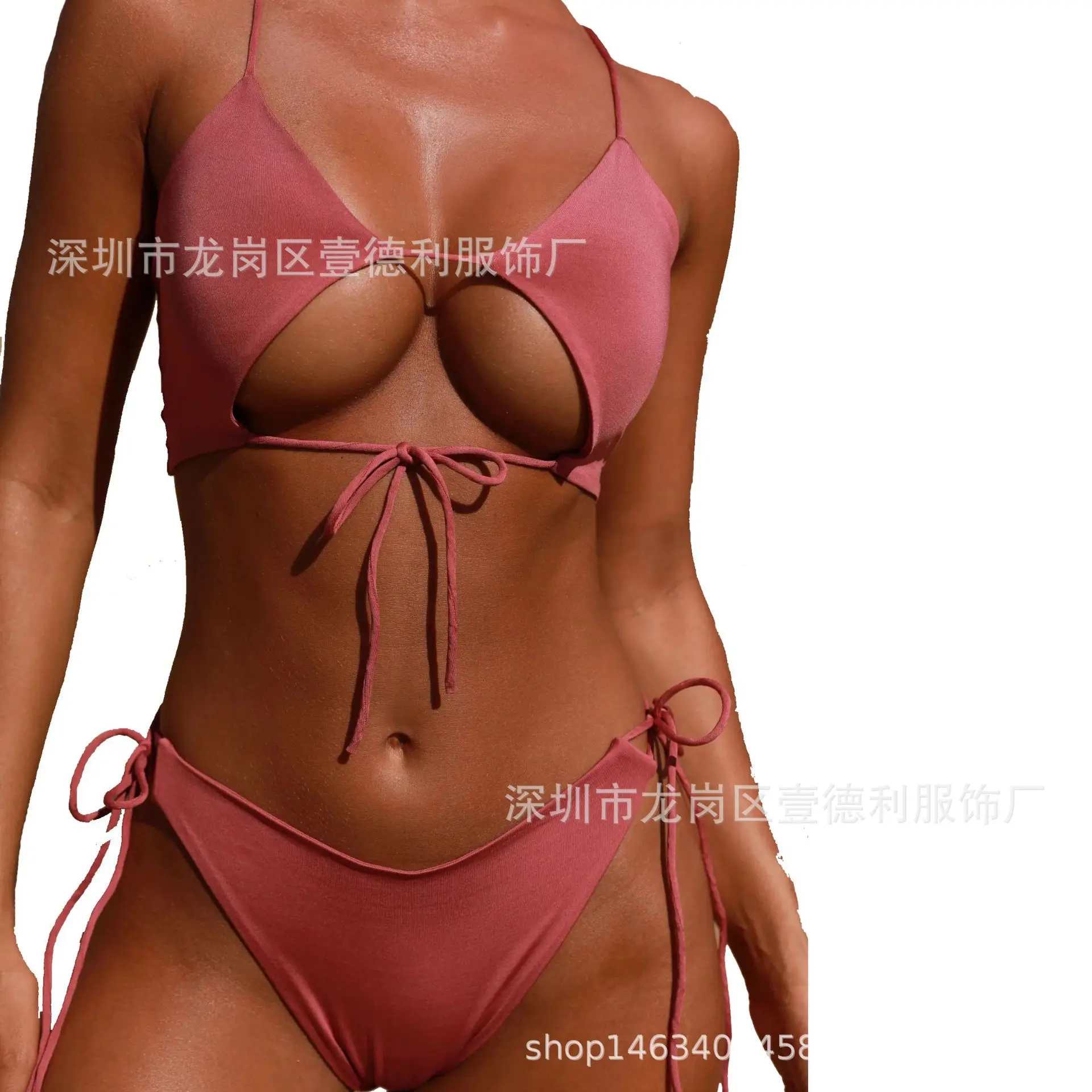 

2020 Sexy Bikini Backless Cross Strap Swimsuit Set Swimsuit Women 2 Piece Sets Womens Swimming Suit for Women