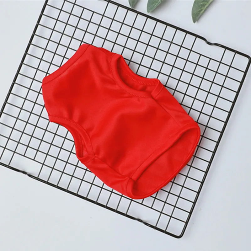 Летняя жилетка для собак рубашка одежда жилет домашних животных кошек хлопковая