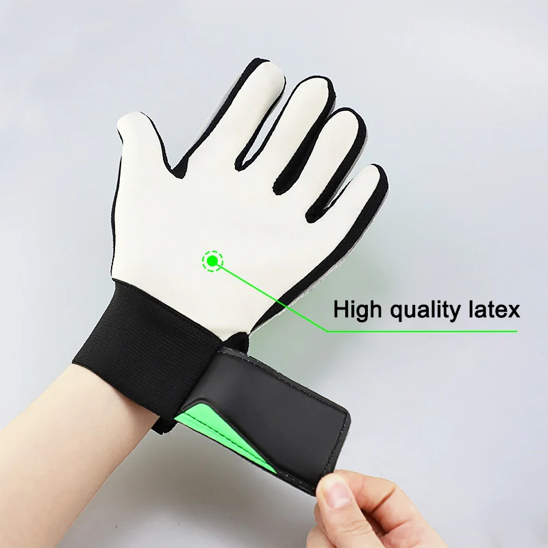 

1 Pair Full Finger Gloves Children Teens Anti Slip Hands Wrap for Football Goalkeeper SAL99