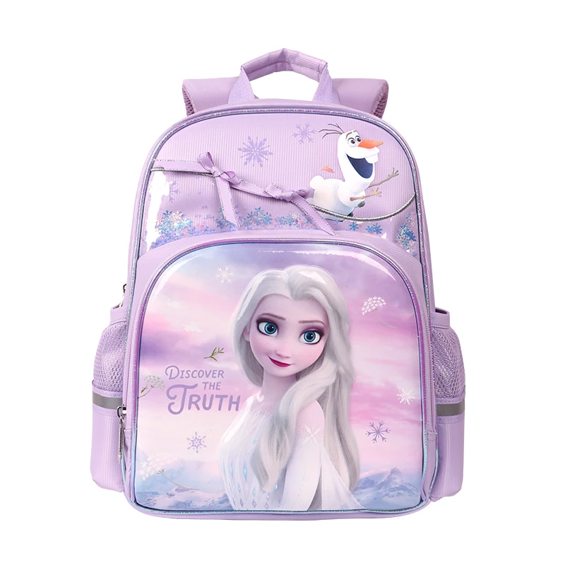2021 Disney Frozen School Bags For Girls Primary Student Shoulder Orthopedic Backpack Elsa Anna Grade 1-4 Large Capacity Mochila