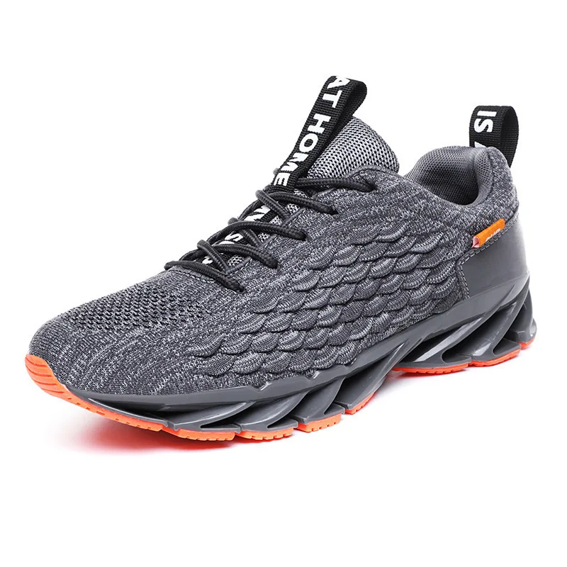 

Fish scale blade men's shoes spring 2021 new gym flying mesh shoes breathable sports shoes running shoes
