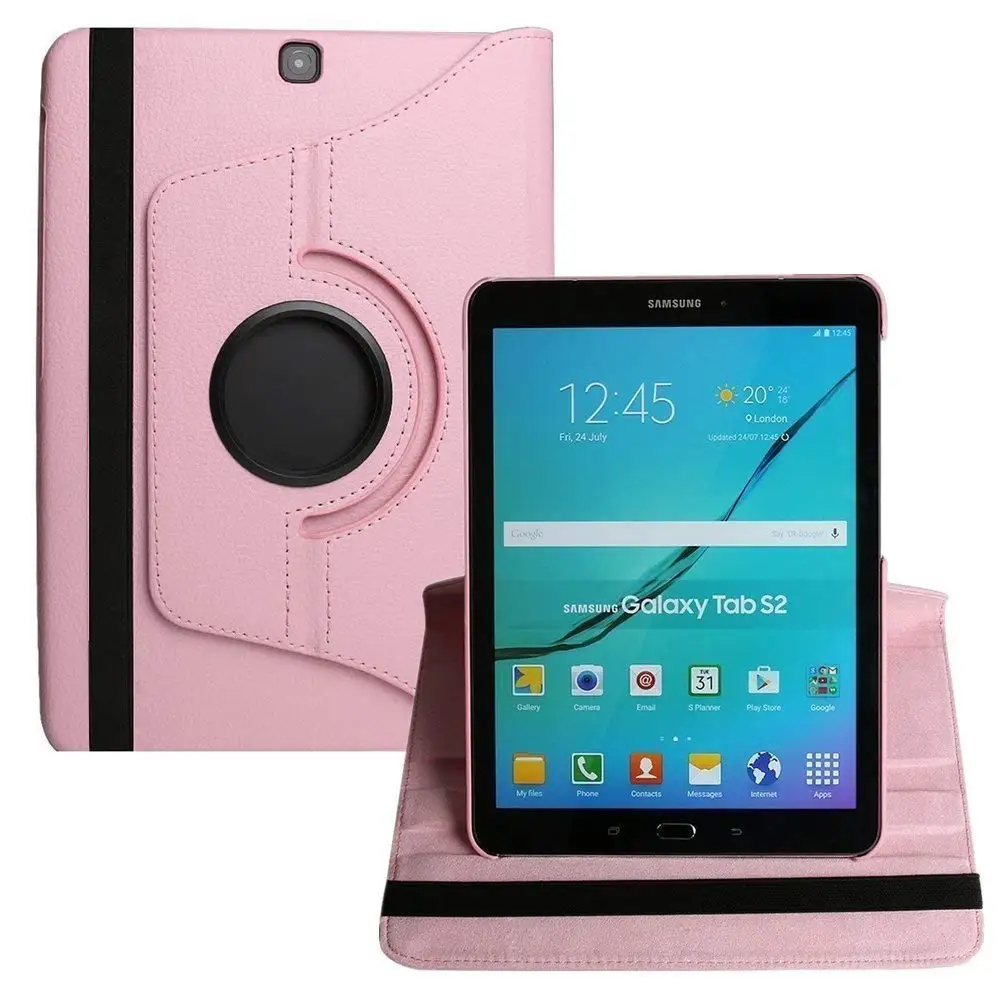 Чехол для Samsung Tab S2 8 0 дюймов чехол Galaxy SM T710 T715 T713 360 Вращающаяся подставка Pu Кожаные