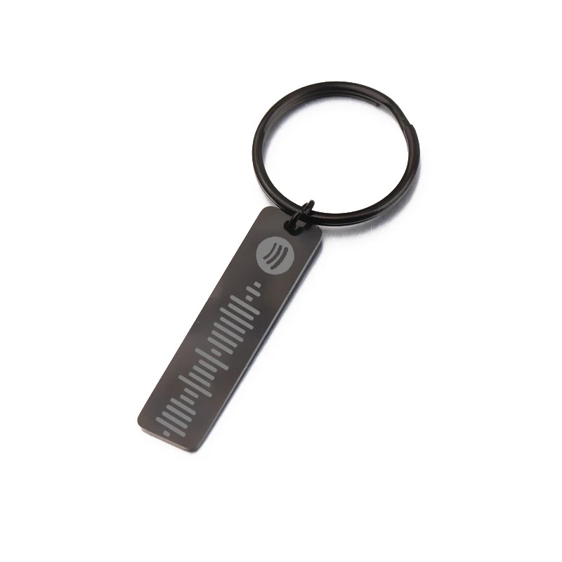 Изготовленные на заказ брелки музыка Spotify Scan брелок с кодом для женщин мужчин