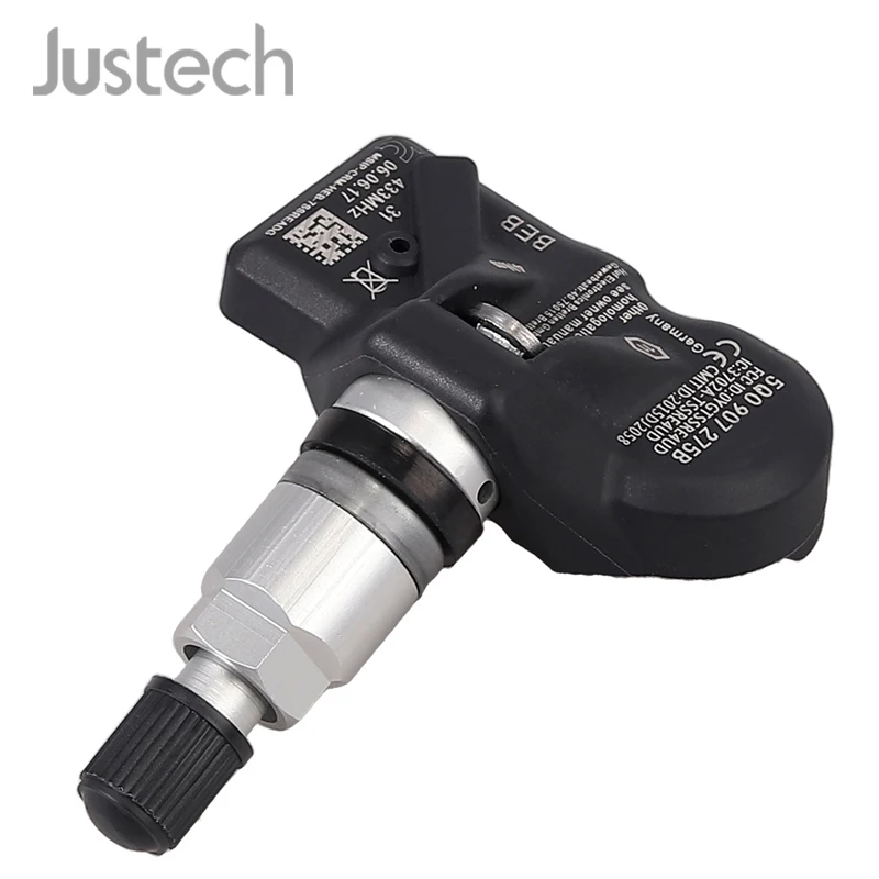 Justech 433 МГц TPMS датчик давления в шинах Автомобильный датчик давления в шинах датчик s 5Q0907275 для VW Audi Skoda Porsche Bentley