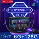 Автомагнитола для Hyundai I10, мультимедийный проигрыватель на android 2007-2013 с GPS, сенсорным экраном 9 дюймов, без dvd, с камерой, типоразмер 2 din