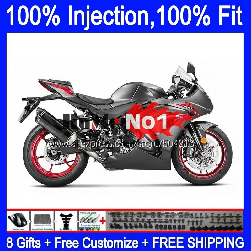 

Injection OEM For SUZUKI GSXR1000 L7 L8 GSXR 1000 2017 2018 2019 116MC.13 GSXR-1000 K17 GSX-R1000 17 18 19 Fairing flat grey hot
