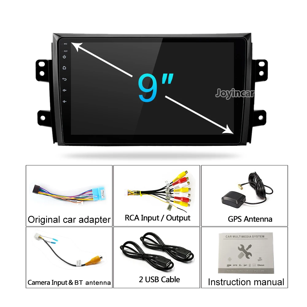 Автомагнитола 2 Din мультимедийный видеоплеер ГБ + 32 9 дюймов Android 1 для Suzuki SX4 2006