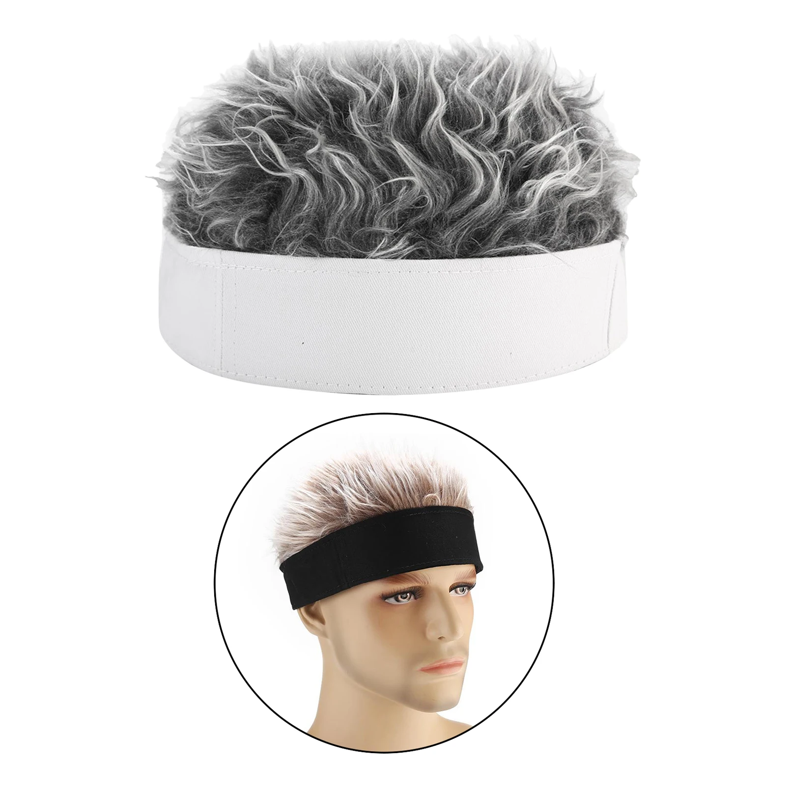 Unisex Men Women Sailor Landlord Hat Roll Up Retro Brimless False Hair | Спорт и развлечения
