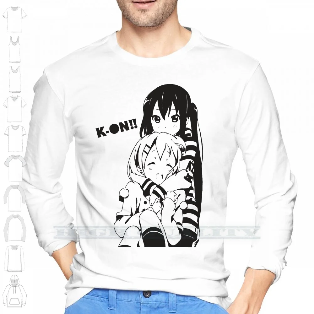 K-On! Azusa & Yui 100% хлопковая Футболка K On Keion Kon Sakuragaoka для старшей школы Hirasawa Mio Akiyama Ritsu