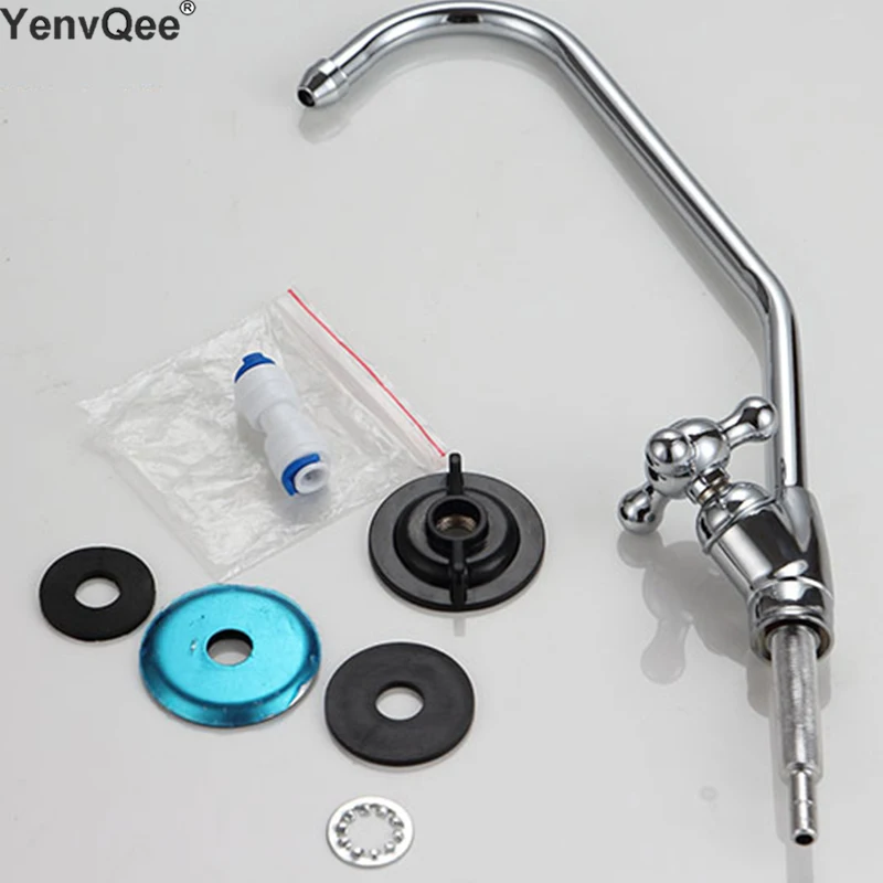 Torneira de com Conector de Tubo Peças de Filtro de Água Torneira Purificadora de Água Torneira ro de Cozinha Mangueira de Conexão Aço Inoxidável
