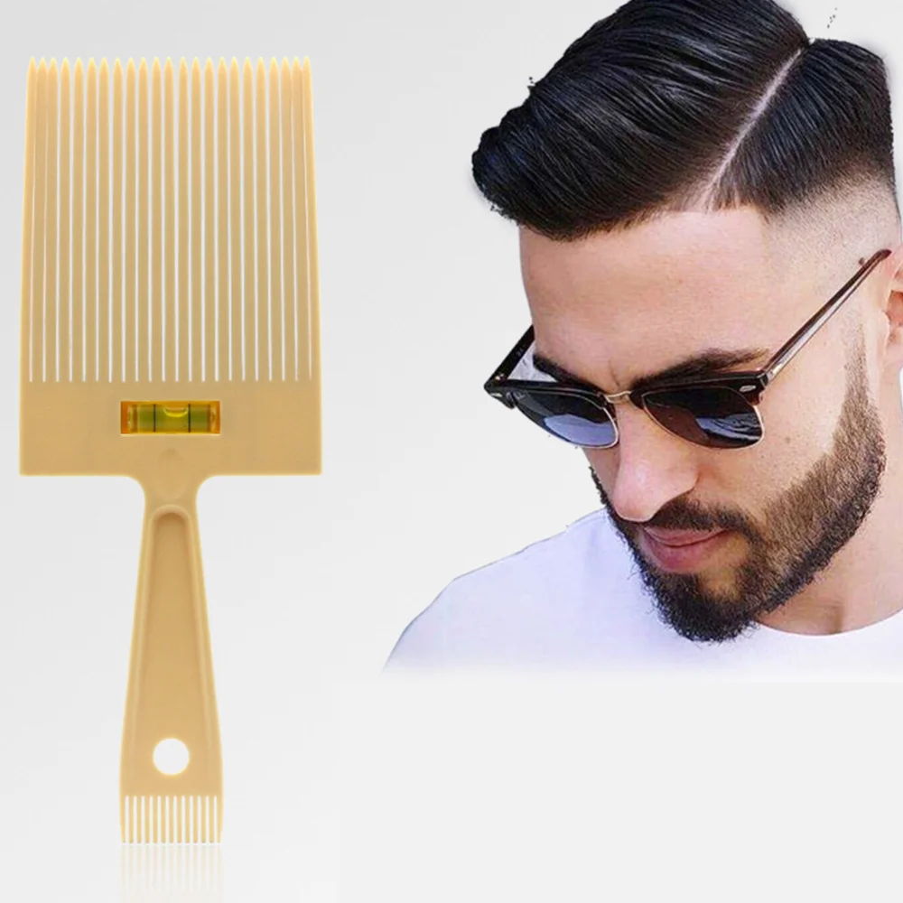 

Professional Barber Comb Large Salon Hair Styling Flat Wide Tooth Comb for Home DIY (Beige)