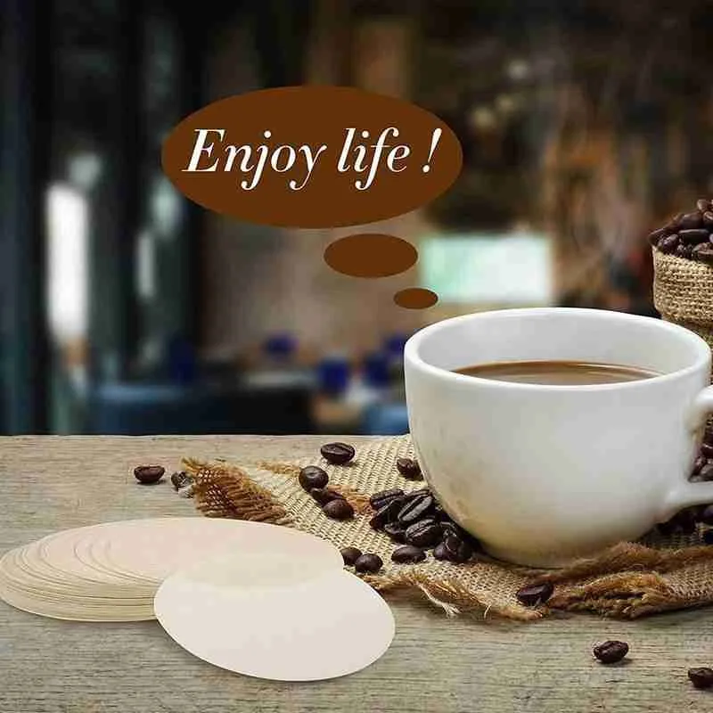 100 шт. Кофе фильтр гейзерная Кофеварка Бумага круглый Вьетнам горшок капельного