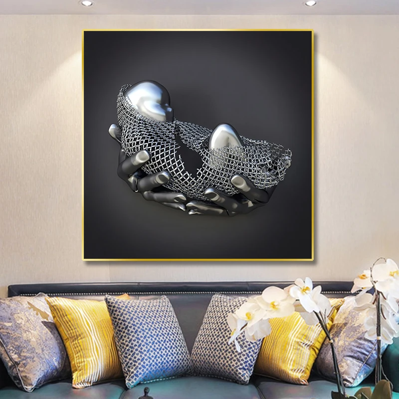 

Современная Картина на холсте, детская статуя, плакаты и принты, Настенная картина для гостиной, Декор для дома, скульптура ребенка